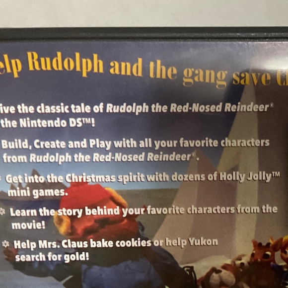 Rudolph the Red-Nosed Reindeer Nintendo DS Game  Bookmark Included - Picture 3 of 5